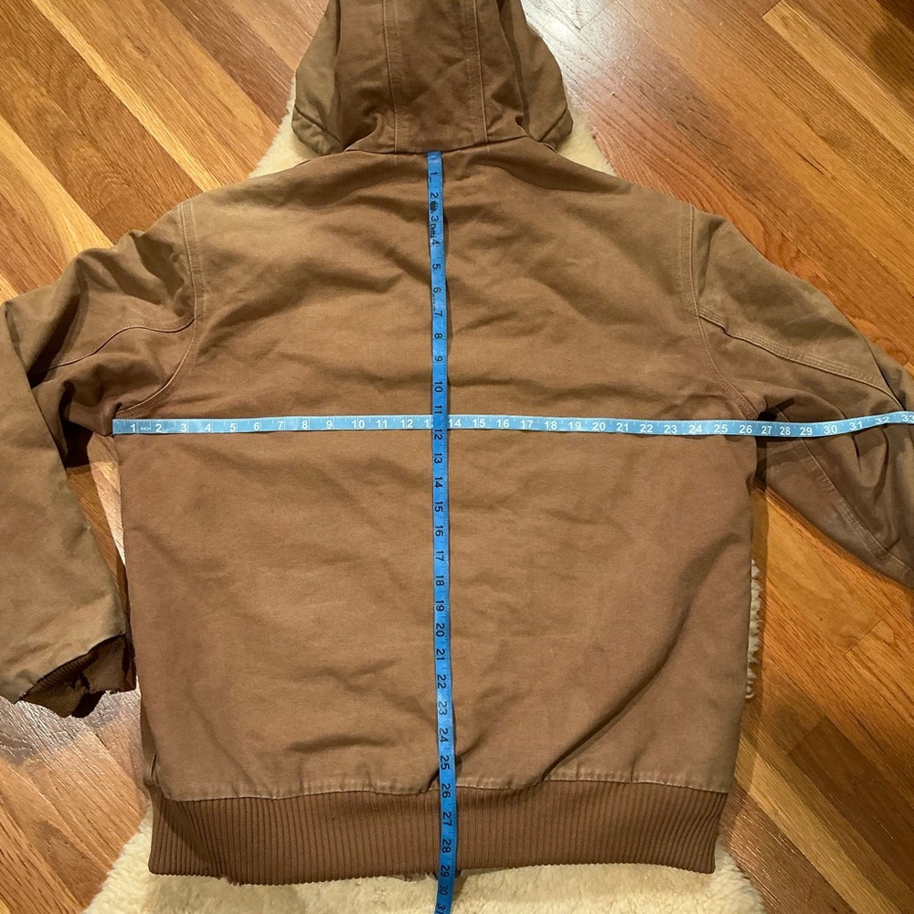 Vintage distressed tan hooded Carhartt jacket - Picture 11 of 12